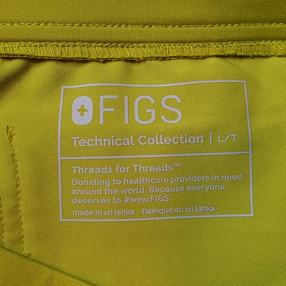 Figs Women's Size LT Zamora Jogger Scrub Pants Green - Picture 7 of 7